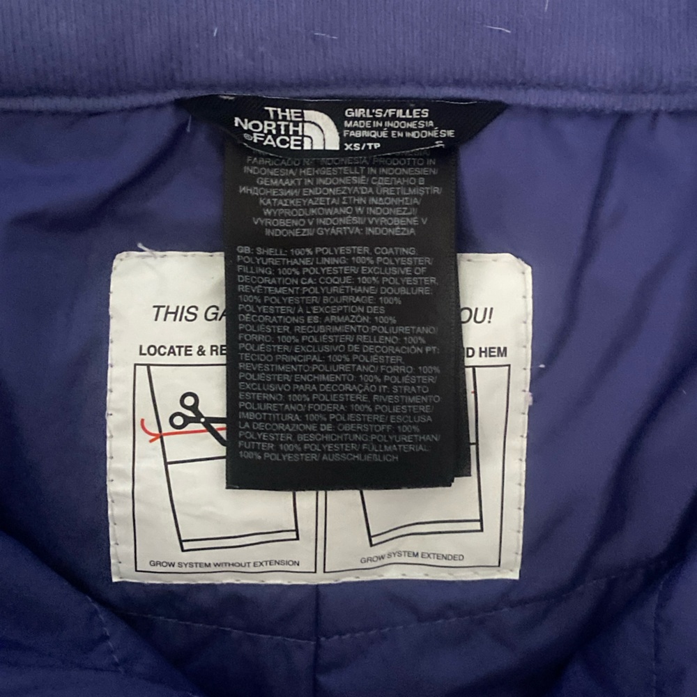 The North Face Girl’s Freedom Insulated Pants In Cave Blue Size XS (6) - Picture 12 of 14